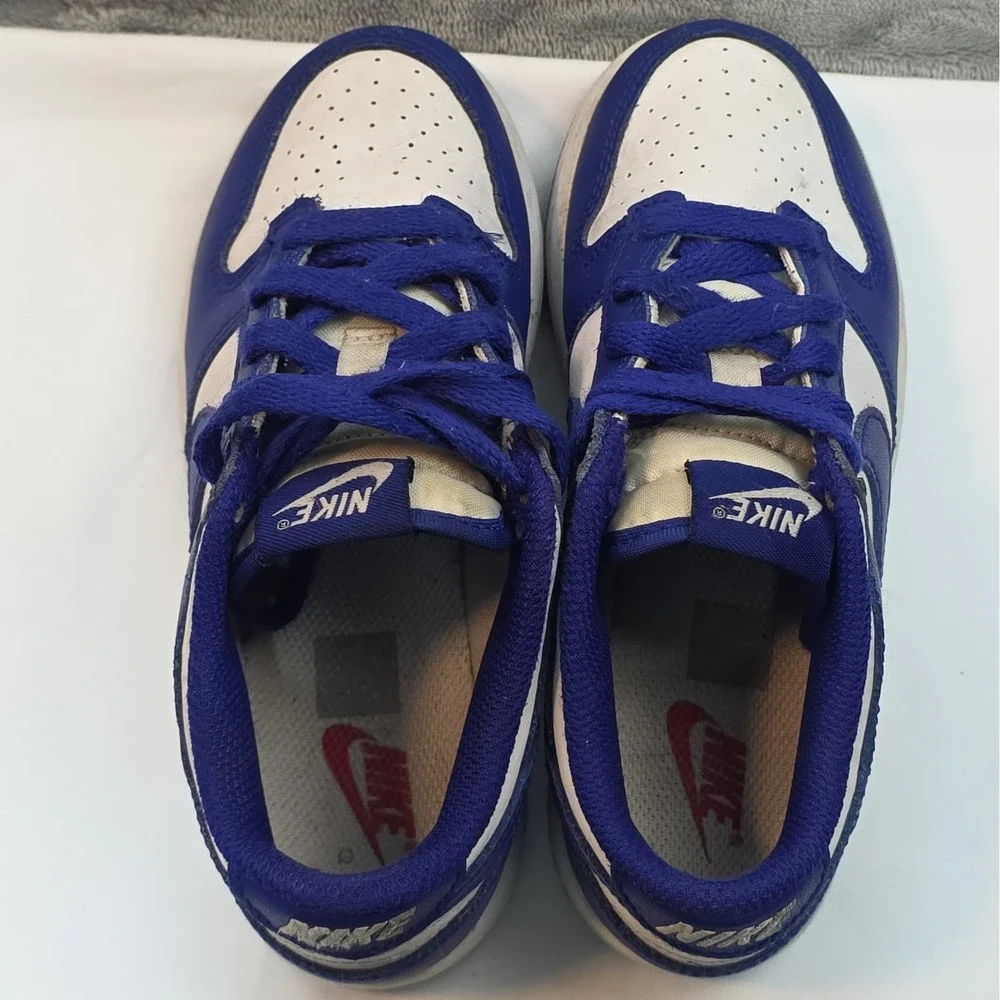 Nike Dunk Low Kentucky Blue/white  Kids Size 13C FB9108-106